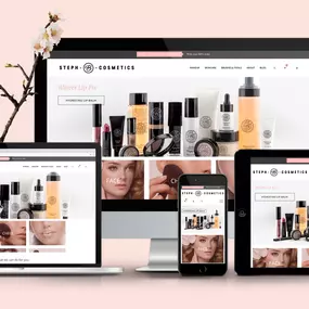 Steph B Cosmetics Branding and e-commerce website