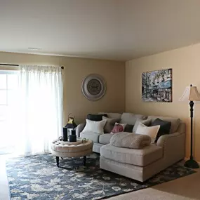 living room in apartment at partridge hill