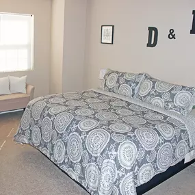 bedroom in a 1 bedroom apartment at partridge hill