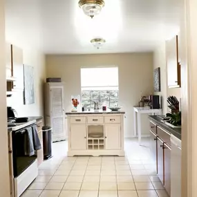 kitchen in apartment at partridge hill