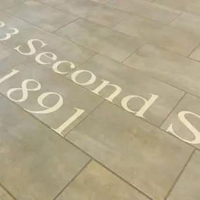 33 Second Street Logo on Floor