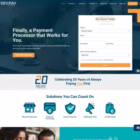 Responsive Payment Processor site