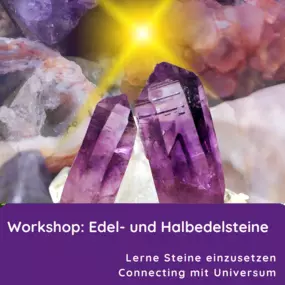 Edelstein Workshop mit MariJo und Conny

Wir begleiten dich in diesem intuitiven und magischen Workshop: Edelsteine und Halbedelsteine und ihre Wirkungen wie Entsprechungen.