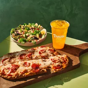 Panera Pepperoni Flatbread Pizza and Green Goddess Salad You Pick 2