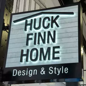 Huck Finn Home Sign