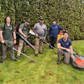 The robotic mowing team at Whispr Innovation, with their robotic lawn mowers and gardening tools, celebrates their love for lawn care.
#lawncare #roboticmowing #residentiallandscaping #commerciallandscaping