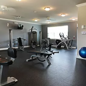 Stonegate apartment building fitness center