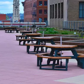 Picnic tables