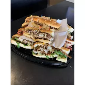 Planning a big event? Let Flancers make it unforgettable! Our fresh made sandwich platters feature handcrafted combinations like Perfect Prickly Pear Chicken and We Must Meat I Ain't Lion Filet Mignon. Each platter is made with our famous fresh baked bread and premium ingredients. Perfect for: Office Meetings, Graduations, Parties, Corporate Events. Order online: https://flancers.com #FlancersCatering #GilbertAZ #MesaAZ