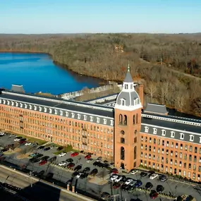 Aerial view of the historic mill