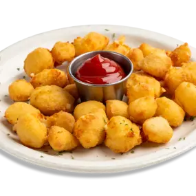 Fried Cheese Curds. Because we are from Wisconsin!