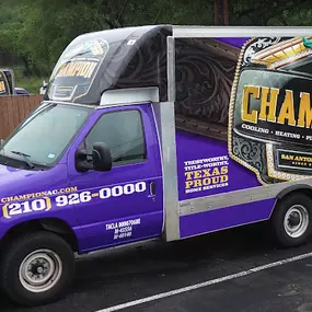 Champion Home Services truck