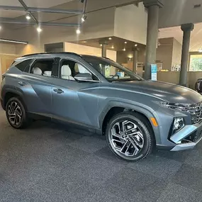 Side profile of a Hyundai SUV in Yakima, Washington