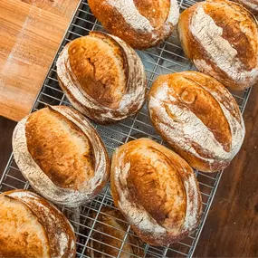 Sourdough Bread
Our sourdough bread is a masterpiece of flavor and texture, made in-house with a starter that’s been lovingly fermented for over two years. Each loaf embodies artisanal quality and tradition.