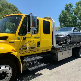 At King Bithal Towing, we offer flatbed towing services designed to transport your vehicle safely and securely. Our team is equipped to handle a variety of vehicles with care, ensuring they reach their destination in excellent condition. Trust us for professional and reliable flatbed towing assistance.