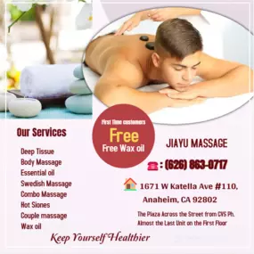 Asian Body Massage helps to relax the entire body, increases circulation of the blood and 
treats emotion, mind and spirit.