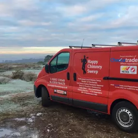 A professional chimney sweep in action, showcasing our commitment to clean and safe chimneys.