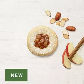 NEW! Apple Pie Almond Thumbprint Cookie