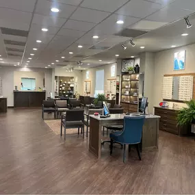 Interior of First Eye Care Weatherford's building on 702 S. Main St.