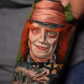 the Mad Hatter by Brandon Sontag Tattoos and Fine Art in Columbus, Ohio