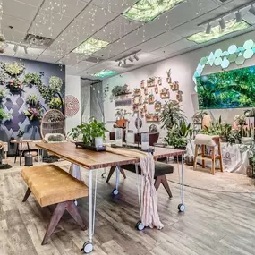 Our team at Rooting For You is dedicated to creating a warm and inviting space for you to get your plants and use our creative studio to relax and gain inspiration.