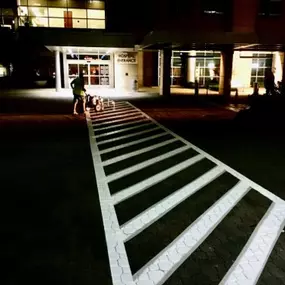 Parking Lot Striping services with clear directional arrows, parking stalls, and handicap spaces in Dallas-Fort Worth area, ensuring safety and ADA compliance.