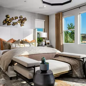 Expansive primary bedroom suites