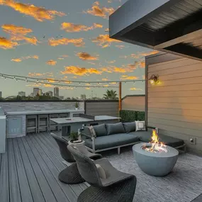 Enjoy sunsets on your personal rooftop terrace