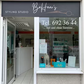 Geschäft außen_ Bahaars Styling Studio | Friseursalon | München | Giesing