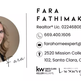 Bild von Fara Fathimakvandi, REALTOR-Mortgage Loan Officer | Keller Williams Santa Clara Valley