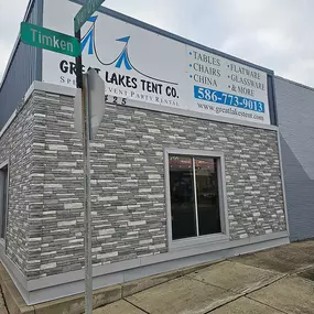Front of Great Lakes Tent Co. Headquarters