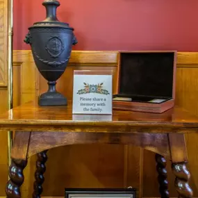 Interior of Kniffen O'Malley Leffler Funeral and Cremation Services, Inc., 728 Main St, Avoca, PA 18641