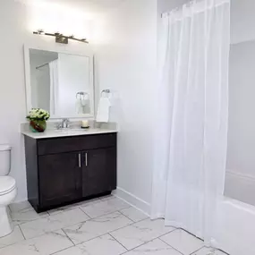 Beautiful large baths in renovated units