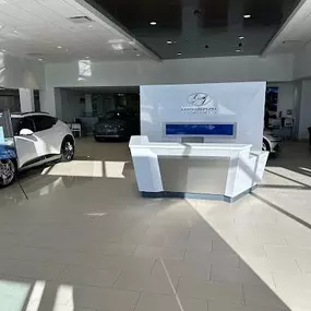 Inside the Key Hyundai of Milford dealership