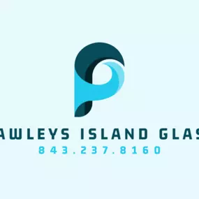 Pawleys Island Glass Logo w/ Phone number