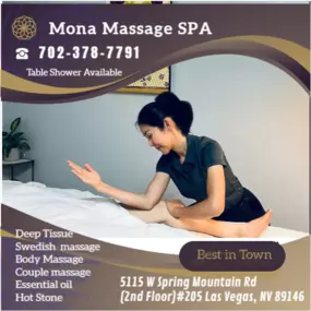 Massage techniques are commonly applied with hands, fingers, 
elbows, knees, forearms, feet, or a device. 
The purpose of massage is generally for the treatment of 
body stress or pain.