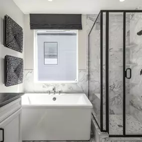 Owner's bath with walk-in shower, found in Salem Foothills floor plans in new construction homes at in Salem, UT