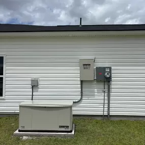 22KW Champion Generator with 200 amp Automatic Transfer Switch installation