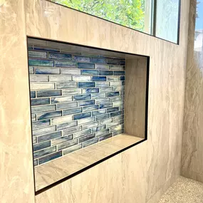 From the calming stone floor to the bold, blue tile accent, this space reflects the vision and skill Ledezma Remodeling brings to every project. When you’re looking for a bathroom remodeling contractor who truly understands style and comfort, they deliver every time.