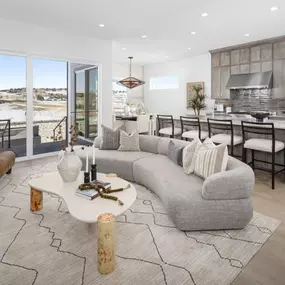 Open-concept living spaces with plenty of natural light