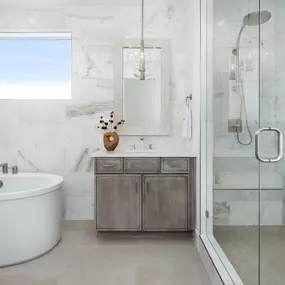 Spa-like primary bathrooms