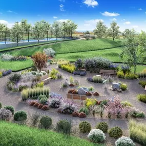 Enjoy time outdoors in the community botanical gardens