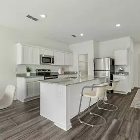 Experience everyday simplicity and convenience with our energy-efficient interiors and brand-new appliances.