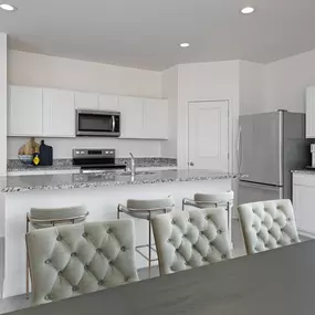 Experience simplicity with our energy-efficient interiors and brand-new appliances, designed for your convenience.