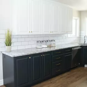 Kitchen after cabinet painting