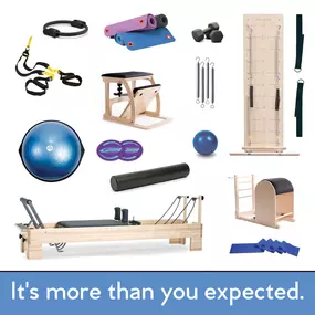 Our workouts are Reformer + lots of other equipment to keep it fun and interesting!