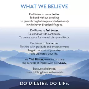 Why we believe in Pilates!