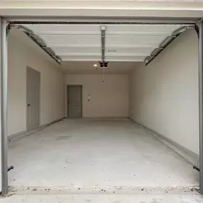 Private attached garage with storage closet and direct access to apartment home at Camden Leander apartments in Leander, Tx