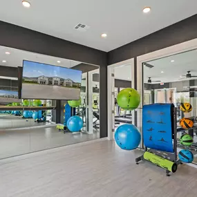 Separate yoga and barre studio at Camden Leander apartments in Leander, Tx