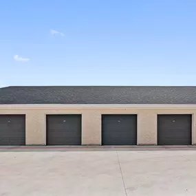 Private, detached garages at Camden Leander apartments in Leander, Tx